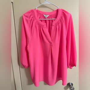 1x women’s top by crown & ivy in hot pink. New condition. Never worn